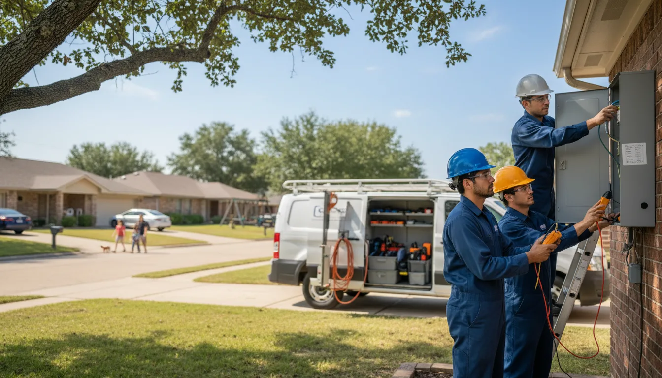 Certified electrician providing emergency electrical services in Minburn, IA